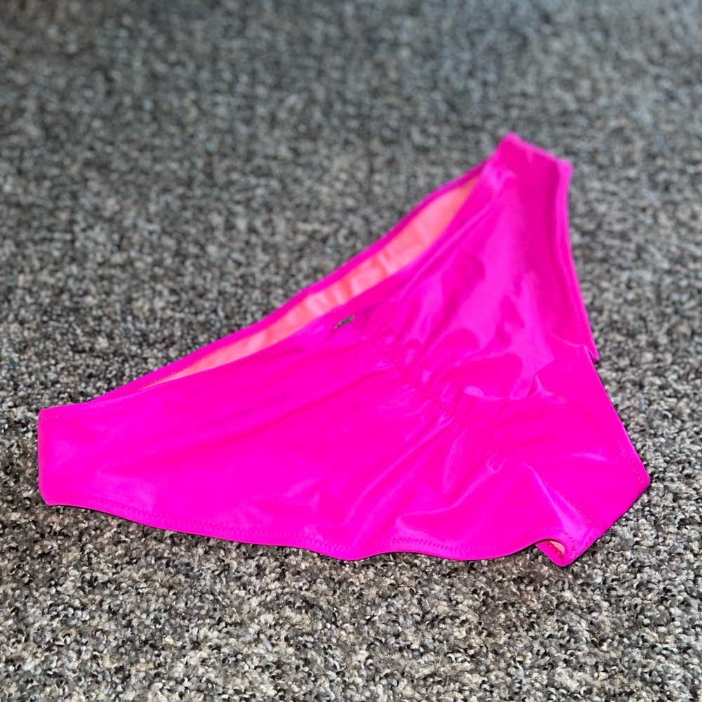 PINK by Victoria’s Secret Swim Bottoms Size Large Color Hot Pink